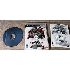 NCAA Football 12 2012 (PlayStation 3, PS3) Complete w/ Manual CIB Black Label